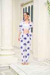 Purple Floral Pants