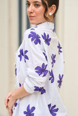 Purple Floral Shirt