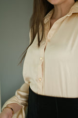 Beige Satin Shirt